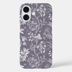 Lavender Purple Chintz Reverie Elegant Botanical iPhone 16 Case