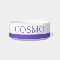 Lavender Purple Custom Pet Name Cat Dog Food