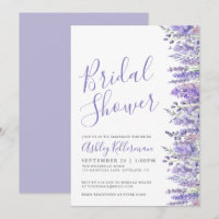 Lavender Purple Floral Bridal Shower