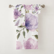 Lavender Purple Floral Watercolor Botanical