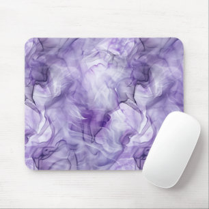 Lavender Purple Fluid Smoke Marble Mouse Pad