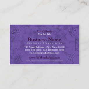 Lavender / Purple Framed Business Cards