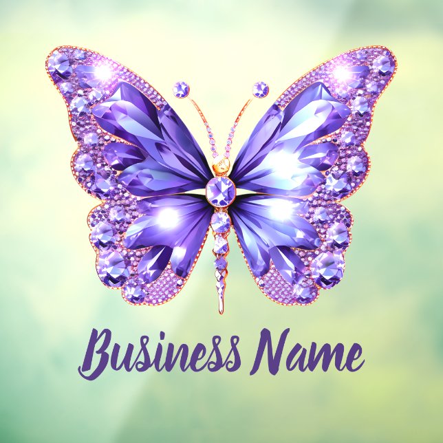 lavender purple gems butterfly  (Sheet 3)