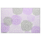 Lavender Purple Grey Modern Dahlia floral print