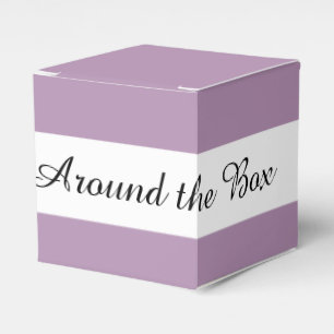 Lavender Purple High End Solid Colour Favour Box