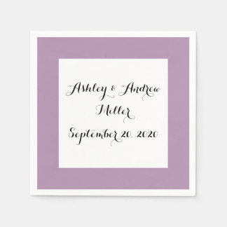 Lavender Purple High End Solid Colour Napkin