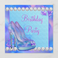 Lavender Purple High Heel Shoe Birthday Party