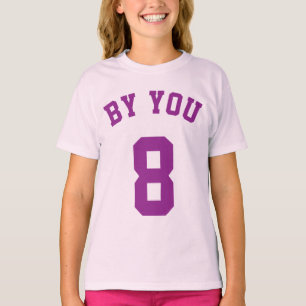 Lavender & Purple Kids   Sports Jersey Design T-Shirt