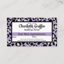 Lavender Purple Leopard Lash & Makeup Appointment 