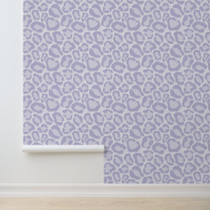 Lavender Purple Leopard Print Wallpaper