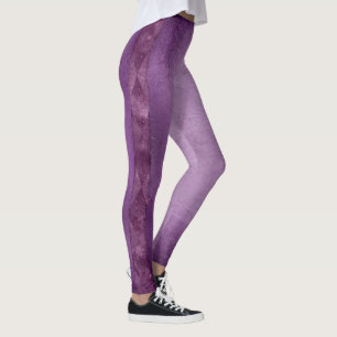 Lavender Purple Marble Pattern Leggings Womens