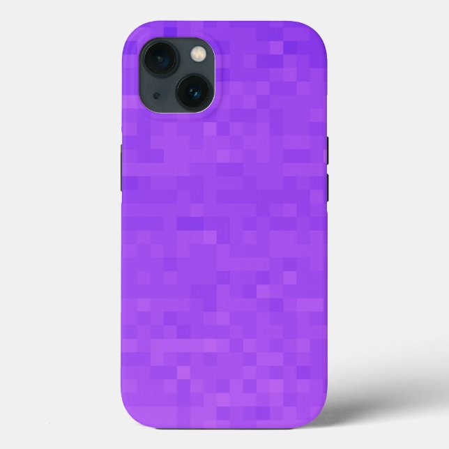 Lavender Purple Mosaic, iPhone 13 Case  (Back)
