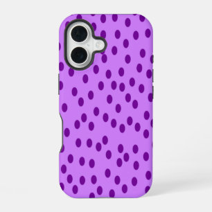 Lavender Purple Polka Dots  iPhone 16 Case