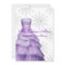 Lavender Purple Snowflakes White Quinceanera