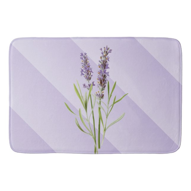 Lavender Purple Soft and Elegant Bath Mat (Front)