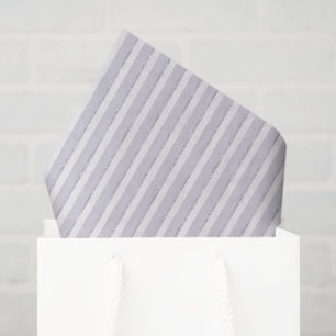 Lavender Purple Sparkle Glitter Stripes Bridal Tissue Paper