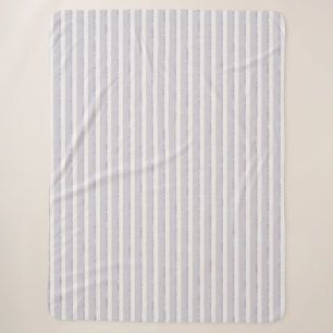 Lavender Purple Sparkle Glitter Stripes Sherpa Blanket