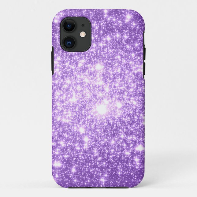 Lavender Purple Stars Case-Mate iPhone Case (Back)