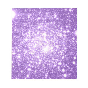 Lavender Purple Stars Notepad