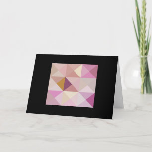 Lavender Purple Tones Quilt Square Note Card