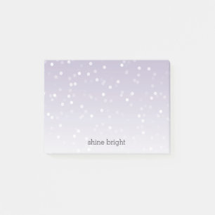 Lavender Purple White Bokeh Confetti Post-it Notes