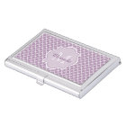 Lavender Quatrefoil Monogram