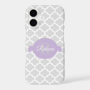 Lavender Quatrefoil Personalised