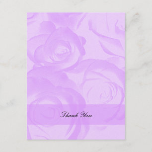 Lavender Quinceanera Thank You Invitation
