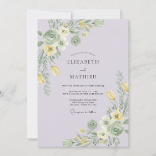 Lavender Radiant Spring Wedding Invitation