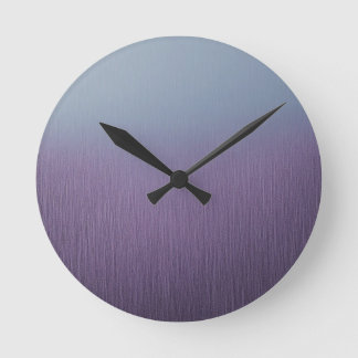 Lavender Rainfall  Round Clock
