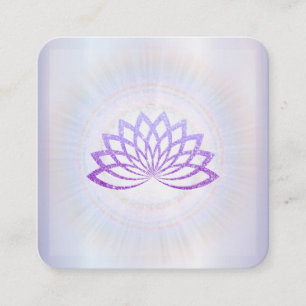 *~* Lavender Rays Reiki Energy Healing Lotus Square Business Card
