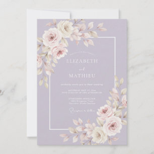 Lavender Refined Romantic Wedding Invitation