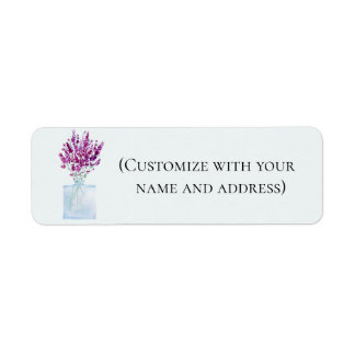 Lavender return address return address label