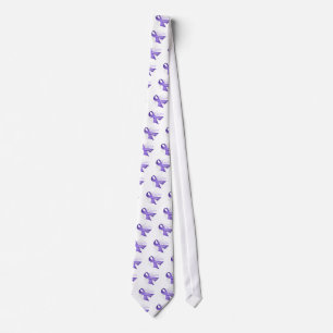 Lavender Ribbon - Cancer Survivor Tie
