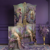 Lavender Romance White Peacock Ethereal Floral