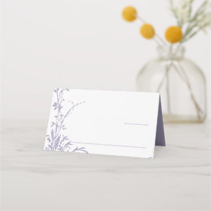 Lavender Romantic Botanical Garden Wedding Place Card