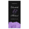 Lavender Rose and Black Wedding Program