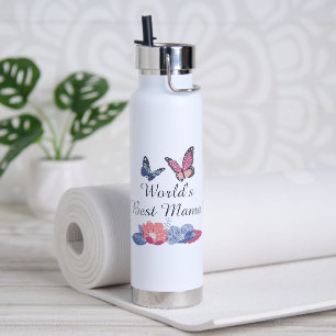 Lavender Rose Pink Personal Insulated  Water Bottle