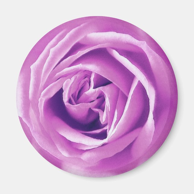 Lavender rose print magnet (Front)