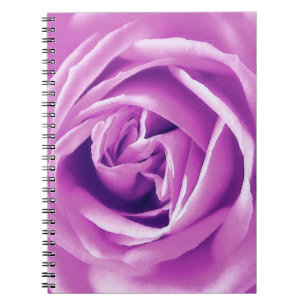 Lavender rose print notebook