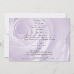 lavender rose simple elegant wedding details