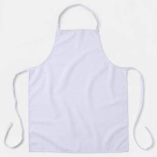 Lavender Rose Soft Pale White Pastel Solid Colour Apron