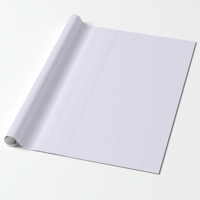 Lavender Rose Soft Pale White Pastel Solid Colour Wrapping Paper (Unrolled)