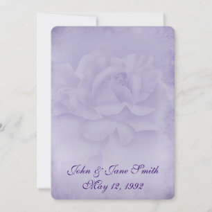 Lavender Rose Vow Renewal  Invitation
