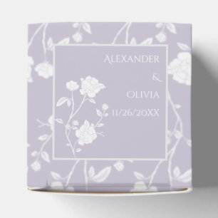 Lavender Rose Wedding Favour Box