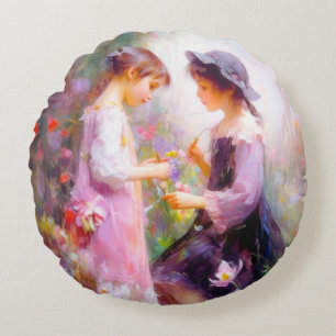 Lavender  round cushion