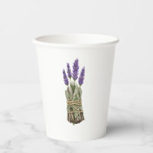 Lavender Sage Bundle Boho Paper Cups