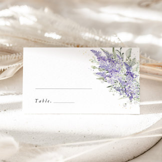 Lavender & Sage Green Floral Wedding Place Cards