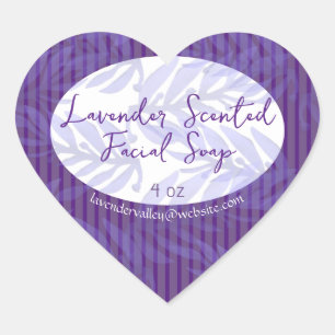 Lavender Scented Soap Heart Sticker