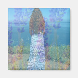 Lavender Sea Magnet